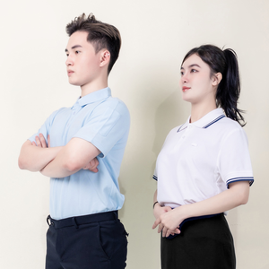 OMF VN Manufacturer's for Polo <b>Shirt</b> Fabric Breathable PE Cotton Soft Smooth Anti-Wrinkle Casual Bulk Order Design ODM/OEM - Product Image 4