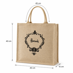 Bolsa de Tela Natural Juco Personalizada 40x40x15cm, Ecológica, Reutilizable, Promocional, para Compras, Venta al Por Mayor, Fabricante OEM para Exportación - Product Image 2