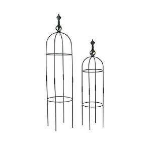 Nuevo y Moderno Obelisco de Jardín de Hierro Ligero para Plantas Trepadoras, Juego de 2 Soportes Conectables para Plantas - Product Image 2