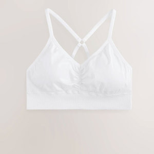 Seamless Sports <b>Bra</b> With Removable Padding And Adjustable <b>Straps</b> Providing Premium Support For High Performance Training - Product Image 1