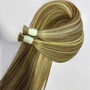 Vente en gros usine AZURA HAIR Extensions de cheveux humains vierges bruts doublement étirés en vrac style piano lisses vietnamiens - Product Image 1