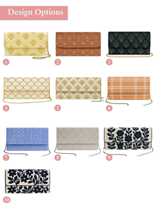 Sac à main brodé traditionnel de haute qualité pour femme avec perles florales, fait main, forme personnalisée pour tenue de mariage ou de fête - Product Image 5