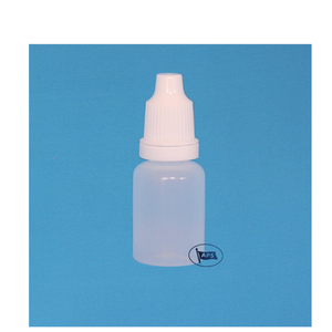 Botella Cilíndrica Blanca de Plástico PP con Gotero, 5-15 ml, para Uso Cosmético, Fondo Plano, Tapa Sellada, Imprimible - Product Image 1