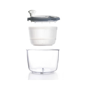 Centrifuga per insalata di grande capacità con coperchio e maniglia per verdure fresche e ortaggi. - Product Image 2
