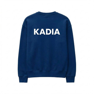 Sweat-shirt unisexe Kadia à col rond, 100% coton tricoté, coupe classique, pull décontracté d'automne, imprimé lettres blanches sur le devant - Product Image 2