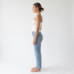 <b>Women's</b> Summer Knitted 95% Cotton Loose Short Smocked <b>Tube</b> <b>Top</b> Elasticated Bandeau Front Custom Logo OEM ODM Wholesale Factory - Product Image 5