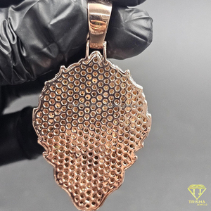 Pendentif Tête de Loup Iced Out Micro Pavé Diamant de Laboratoire VVS Hip Hop en Argent Sterling 925 Plaqué pour Hommes - Product Image 3