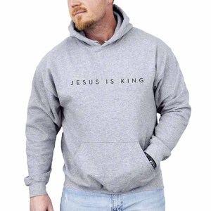 เสื้อสเวตเชิ้ตคอกลม Jesus Is King Blessed Faith สำหรับผู้ชาย ผู้หญิง วัยรุ่น มหาวิทยาลัย วิทยาลัย ปักลายเชนิลล์ ผลิตตามสั่ง - Product Image 3