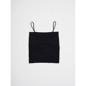 Top nero senza maniche con cappuccio incorporato Slip interno con caratteristica unica - Product Image 1