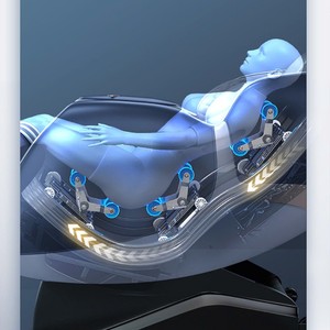 Fauteuil de massage intelligent 4D OEM ODM en cuir PU, style classique, pour le corps entier, avec contrôle de la minuterie, idéal pour les centres commerciaux – Livraison gratuite - Product Image 3