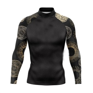 Vêtements de surf pour hommes, maillot de bain une pièce d'été, rashguard à manches longues, séchage rapide, respirant, coupe-vent, polyester/nylon, 1 pièce - Product Image 5