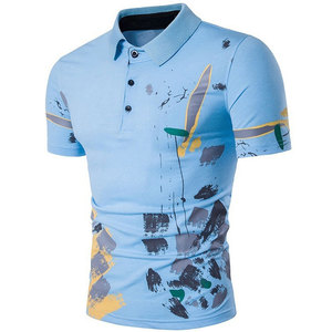 Polo à col rond pour homme, style streetwear, sublimation, personnalisez votre propre logo, nouveau design, vêtements décontractés pour adultes. - Product Image 1