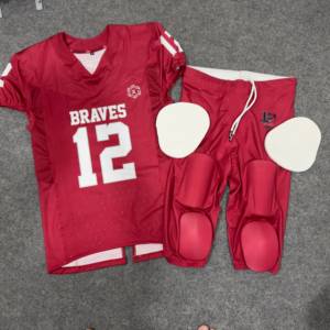 Fabricante OEM de Camisetas de Fútbol Americano de Marca Privada, Uniformes Personalizados para Equipos al por Mayor, Pantalones Acolchados 7/8, Fabricante de Ropa Deportiva para Equipos - Product Image 1