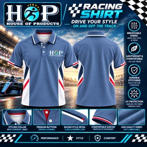 T-shirt de course personnalisé par sublimation, respirant, uniforme d'équipe, polo de sport automobile à séchage rapide pour homme, chemise de mécanicien OEM - Product Image 4