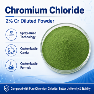 Fournisseur <span class=keywords><strong>de</strong></span> chlorure <span class=keywords><strong>de</strong></span> chrome 2% Cr en poudre 10049-05-5, matière première minérale CrCl3 <span class=keywords><strong>de</strong></span> qualité alimentaire pour prémélange - Product Image 1