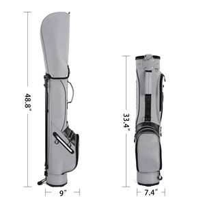 Sac de golf de transport du dimanche en cuir synthétique durable avec mécanisme de pieds stabilisateurs et organisation facile des clubs pour les voyages - Product Image 4