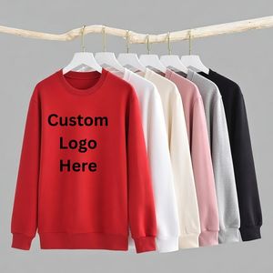 Offre Spéciale – Sweat-shirts Homme Oversize Sans Capuche, Décontractés, Épais, Manches Longues, Couleur Unie, 330 g/m² – Vente en Gros - Product Image 1