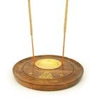 Quemador de incienso decorativo de madera hecho a mano para el hogar, decoración espiritual para yoga, oficina, viajes, uso durante todas las estaciones - Product Image 6