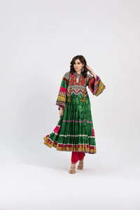 Nuevo diseño de vestido afgano para mujeres, moda baluchi, vestido largo con diseño de parches bordados, vestido afgano kuchi para mujer - Product Image 5