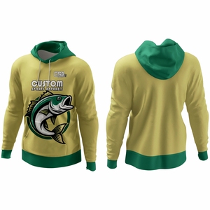 Hot Selling Men's <b>Long</b> Sleeve Custom Size Breathable Fishing Shirts Vintage Design Sublimation Printing Fishing Men's Hoodies - Product Image 1