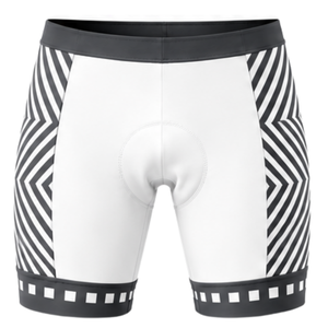 Shorts de cyclisme gris anthracite rembourrés, respirants, à séchage rapide, extensibles, pour la course sur route, l'entraînement et les performances sportives - Product Image 1