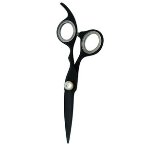 Premium German Stainless Steel Professional Salon <b>Barber</b> Scissors Sharp <b>Blade</b> Tip Right-Handed High Quality Black Finger Rest - Product Image 3