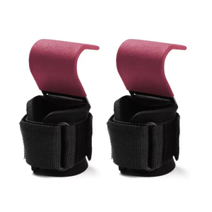 Ganchos de Neopreno Resistentes para Levantamiento de Pesas, Correas Ajustables para Gimnasio, Soporte de Muñeca Personalizado OEM en Rosa y Negro, Precio Económico - Product Image 4