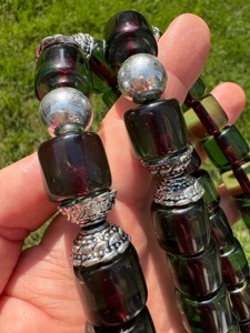 Tasbih de Resina Ecológica Personalizable en Color, Hecho a Mano, con Borla Plateada, Modelo Clásico para Oración - Product Image 6
