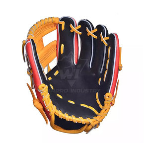 Gants de baseball respirants avec design palmé, finition en cuir de qualité supérieure pour l'entraînement au baseball et les matchs de club - Product Image 2