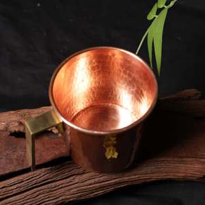 Craftsy Home Premium Handmade Copper <b>Mug</b>-Modern Luxury Design Durable & <b>Large</b> Capacity for Wedding Office & Travel Use - Product Image 5