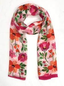 Bufanda de Chifón Premium Vintage con Degradado Ombre, 100% Seda, Multifuncional, Tamaños Personalizados, Estilo Teñido a Mano, Elegantes Bufandas Azules - Product Image 2