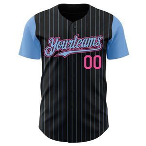 Uniforme de Béisbol Personalizado, Jersey 100% Poliéster, Impresión por Transferencia de Calor, Transpirable, Manga Corta, Cuello Redondo, Unisex, para Adultos - Product Image 4