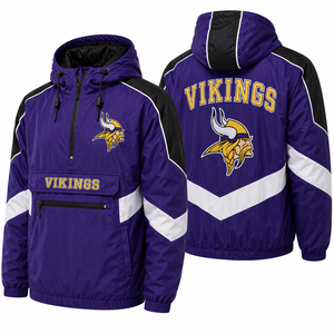 Custom Team Anorak Windbreaker <b>Jacket</b> Embroidered Front Back Logo Hooded <b>Waterproof</b> Men Wholesale OEMs Streetwear Apparel Supply - Product Image 1