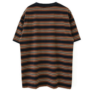 T-shirt Homme Doublé Coupe Ample Coton Premium Col Rond Manches Courtes Style Décontracté Streetwear Tendance - Product Image 4