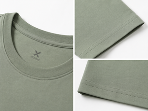 T-shirt à manches courtes pour homme X Sports City, couleur unie, col rond, coupe ample, jersey 100% coton, vêtements décontractés, logo imprimé numériquement sur le devant - Product Image 5