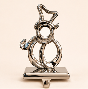 Wholesale Metal Christmas <b>Stocking</b> <b>Holder</b> Silver Chrome Snowman Hanger Heavy Duty Weighted Mantel Hook For Fireplace Holiday - Product Image 1