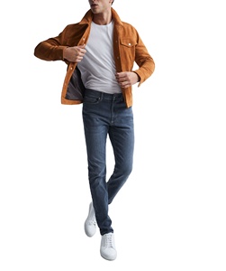 Pantalones Vaqueros de Mezclilla Elásticos de Alta Calidad para Hombre, Ajustados, Transpirables, de Corte Recto, al por Mayor - Product Image 4