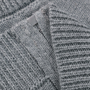 Suéter tipo cárdigan de punto para niños, chaqueta con cremallera frontal para uniforme escolar, manga larga, cálido para otoño e invierno - Product Image 4