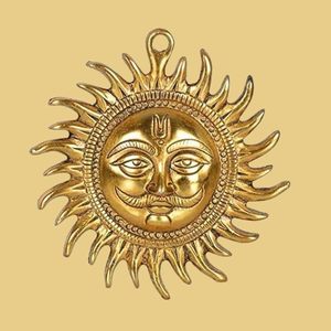Adorno de Pared de Latón Hecho a Mano con Diseño de Sol, Decoración de Pared Vintage Surya, Adorno Metálico Tradicional para la Entrada del Hogar, Sala de Estar - Product Image 4