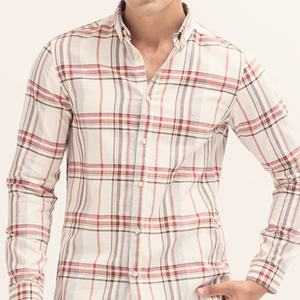 เสื้อเชิ้ตแขนยาวลายสก็อตผู้ชาย ปกติดกระดุม ผ้าฝ้าย 100% ระบายอากาศได้ดี เหมาะสำหรับใส่ในฤดูใบไม้ผลิ - Product Image 6
