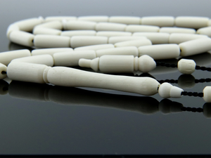 Tasbih de Hueso Hecho a Mano, 33 Cuentas, Cuentas de Oración Naturales Pulimentadas, Venta al por Mayor - Product Image 4