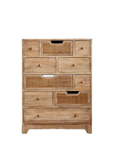 Mueble de Almacenamiento Moderno de Madera de Mango con Diez Cajones y 11 Puertas para Apartamento y Bar en Casa - Product Image 1