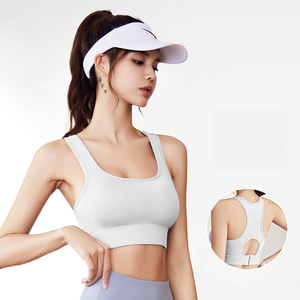 Top Deportivo de Cuello Redondo con Soporte Alto y Diseño Personalizado, Sujetador Deportivo Ajustable y Extraíble para Entrenamiento - Product Image 3