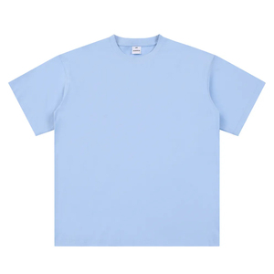 Heavyweight 280G Custom Logo Plain Blank Polyester/Cotton Men's Heat-Transfer Printing Sporty Knitted Oversized <b>Drop</b> Shoulder - Product Image 3