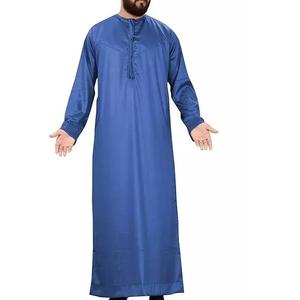 Abaya Thobe Kaftan Musulman Brillant de Luxe pour Hommes, Style Dubaï Marocain 2026, Robe Longue Grande Taille en Tissu Tricoté Respirant à Séchage Rapide - Product Image 4