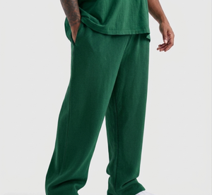 Wholesale Streetwear Joggers Heavy Cotton Vintage Wash Sweat <b>Pants</b> Factory Direct Custom Logo - Product Image 3