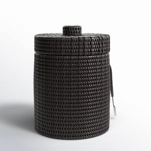 Cesta enfriadora de bebidas de ratán negro para botellas de champán, cubo de hielo para bebidas, esencial para la cocina - Product Image 5