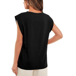 Tops de Manga Corta para Mujer, Camisetas Básicas de Verano, Estilo Casual de Negocios, Corte Holgado, Moda 2026 - Product Image 1