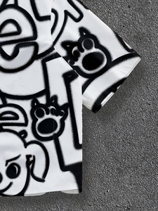 Camisetas Personalizadas de Moda Urbana, Estilo Casual, Estampado en Serigrafía, Corte Holgado, para Hombre, Juveniles, para Todas las Temporadas - Product Image 2