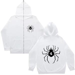 เสื้อฮู้ดดี้บุขนด้านในแบบยูนิเซ็กซ์ ซิปยาวคลุมหน้า ทรงโอเวอร์ไซส์ สตรีทแวร์สำหรับผู้ชายและผู้หญิง เสื้อฮู้ดดี้อุ่นๆ - Product Image 3